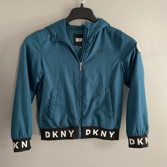 DKNY Teal Zip-Up Jacket - Picture 1 of 3